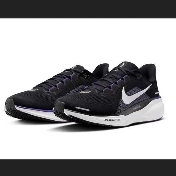 Nike Zoom Pegasus 41 Running Shoes Men Size 11.5 FZ5094-001 Baltimore Ravens NEW - Picture 1 of 7